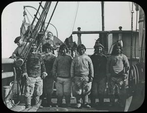 Image: Eskimos [Inughuit] on the S.S. Roosevelt [probably another ship]